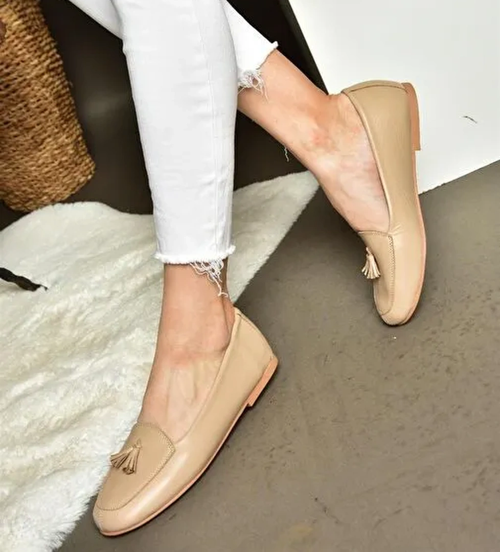 R667001203 Ten Hakiki Deri Babet - Görsel 1