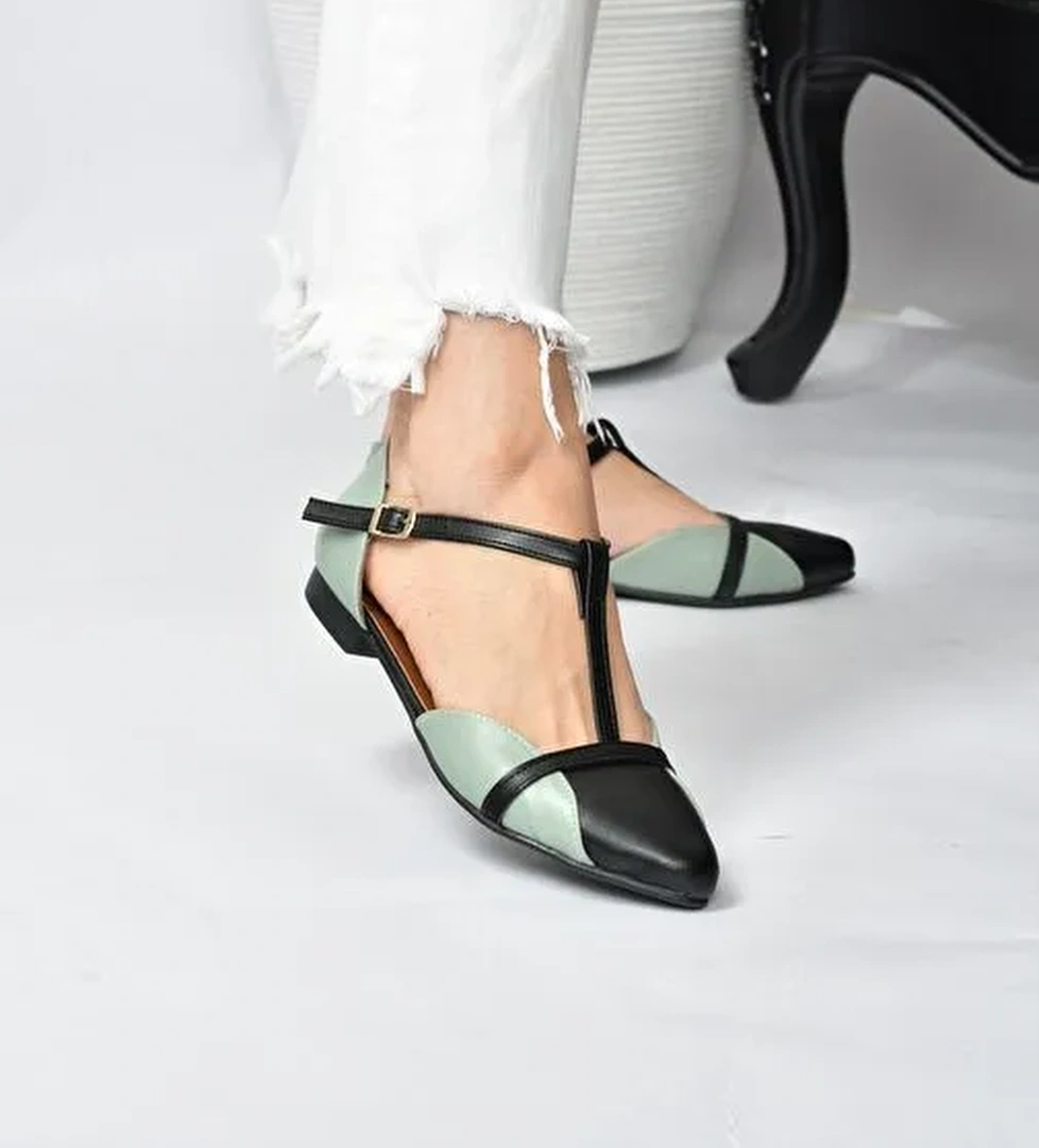 Yeşil/Siyah Kadın Babet B726881809 - Görsel 1