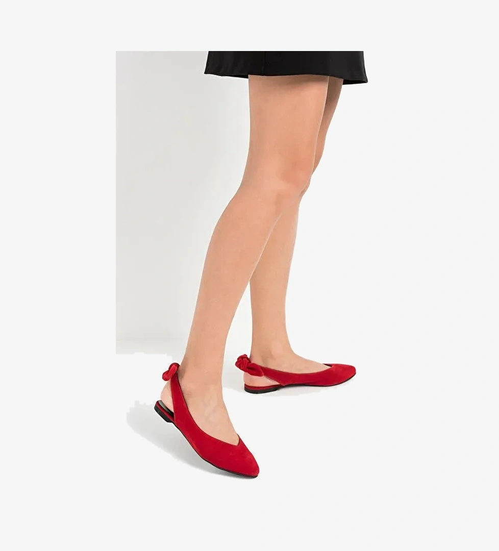 Kırmızı Kadın Babet D726495302 - Görsel 1