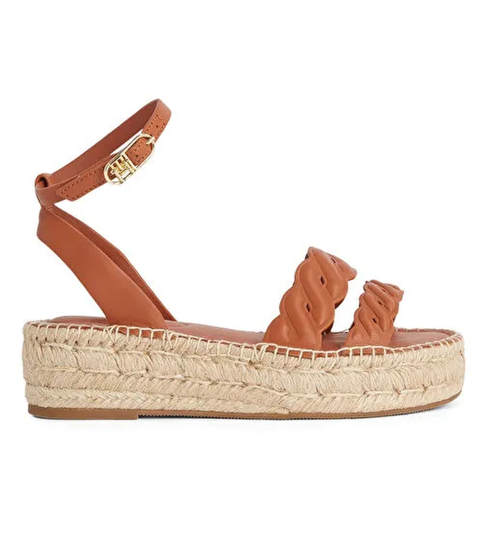 Tommy Hilfiger Tommy Hilfiger Taba Kadın Deri Sandalet FW0FW08496 model görseli