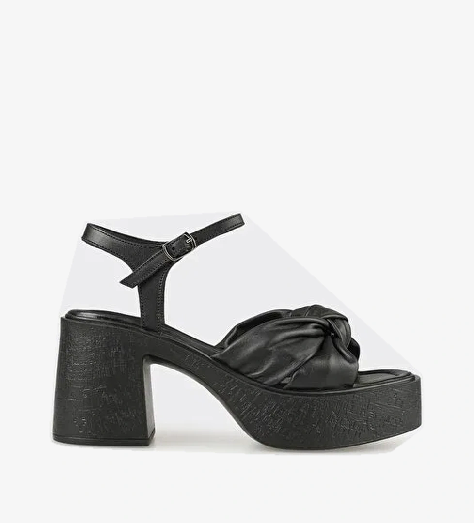 Siyah GALAGE KADIN SANDALET - Görsel 1