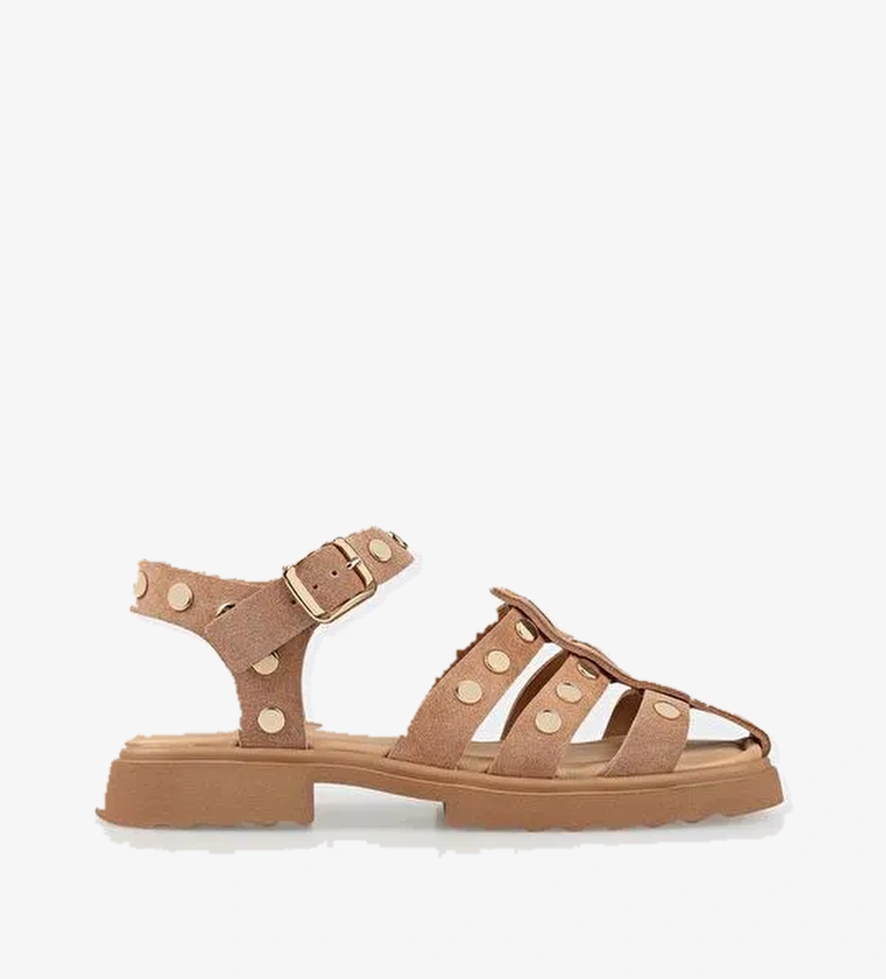 Vizon Deri Kadın Günlük Ayakkabı - Görsel 1