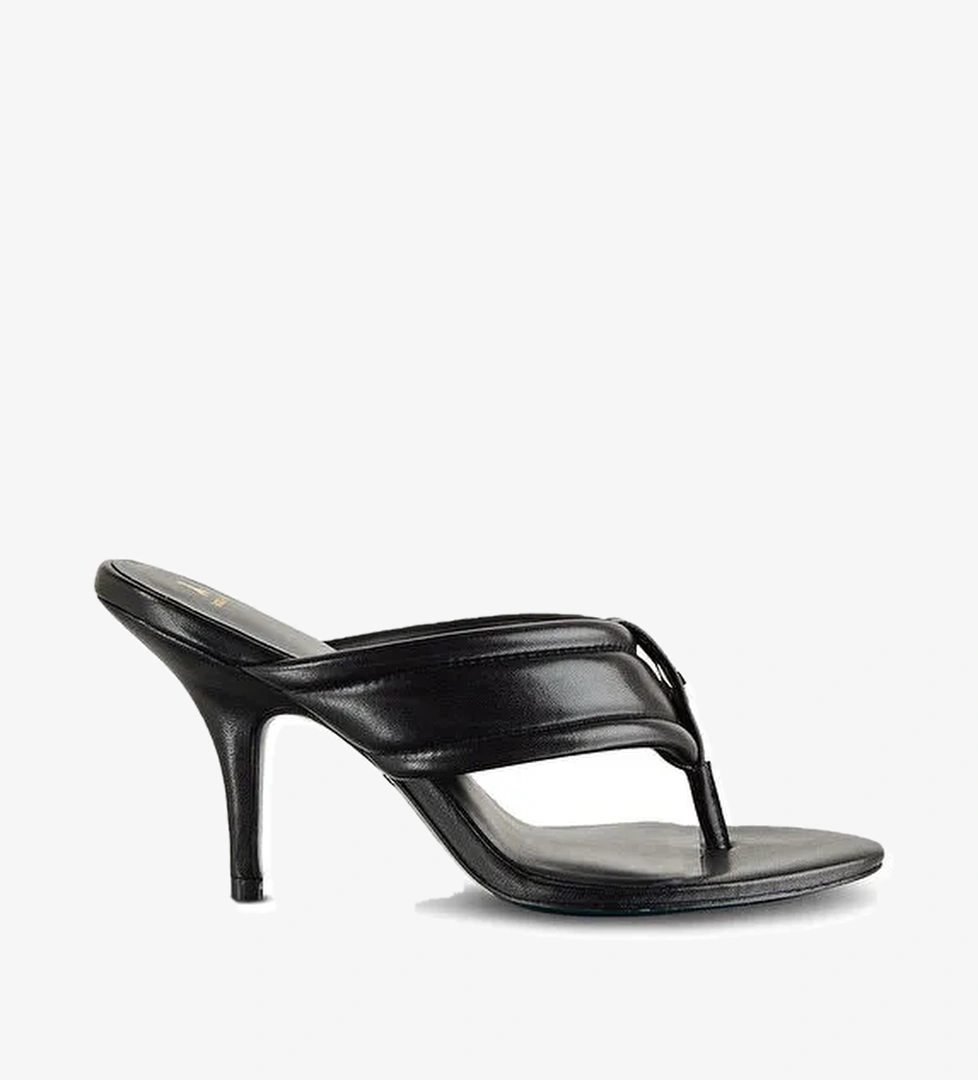 Patrizia Pepe Siyah Kadın Deri Topuklu Ayakkabı 2X0029L026K103 - Görsel 1