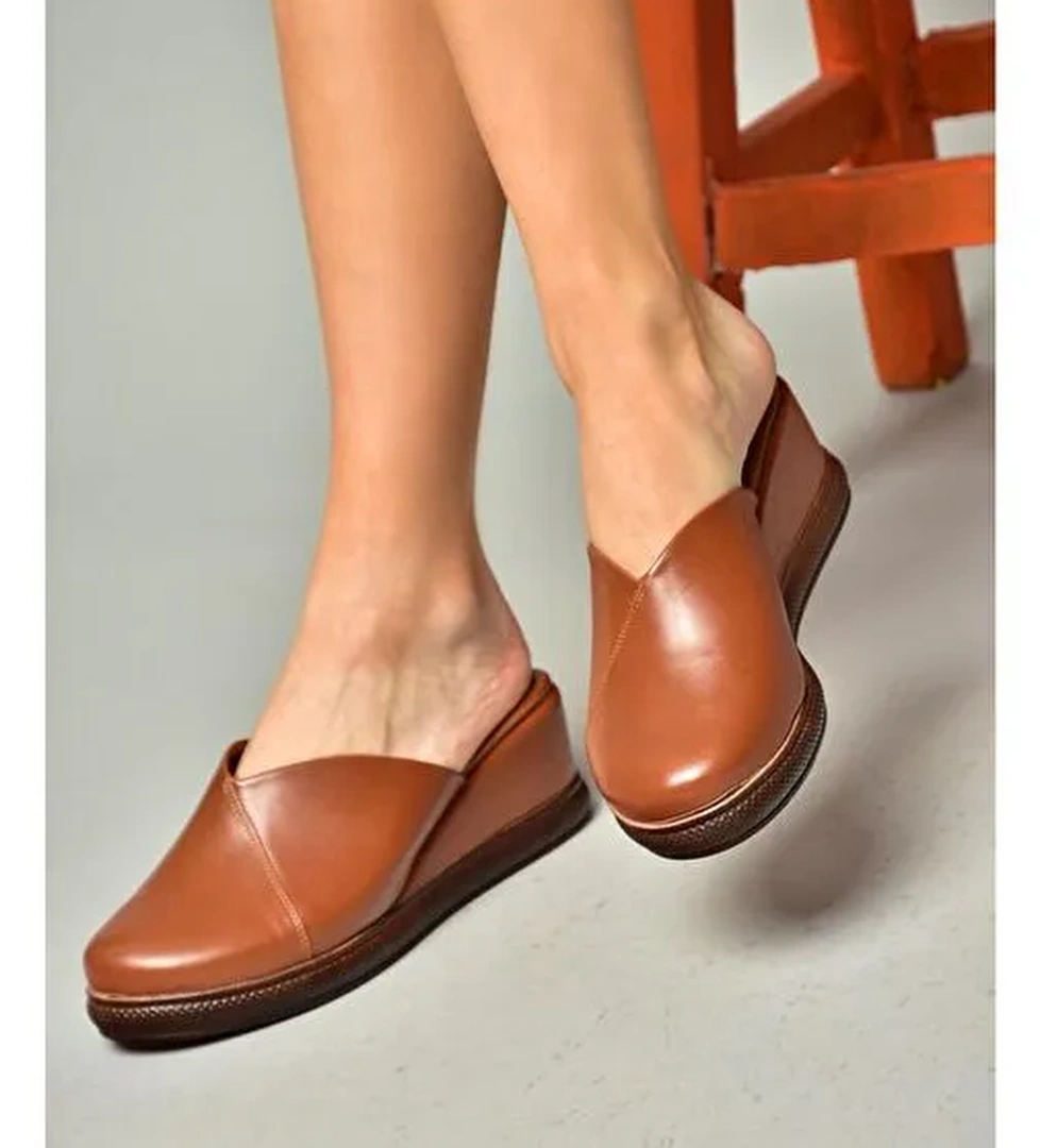 S674307509 Taba Dolgu Tabanlı Kadın Terlik - Görsel 1