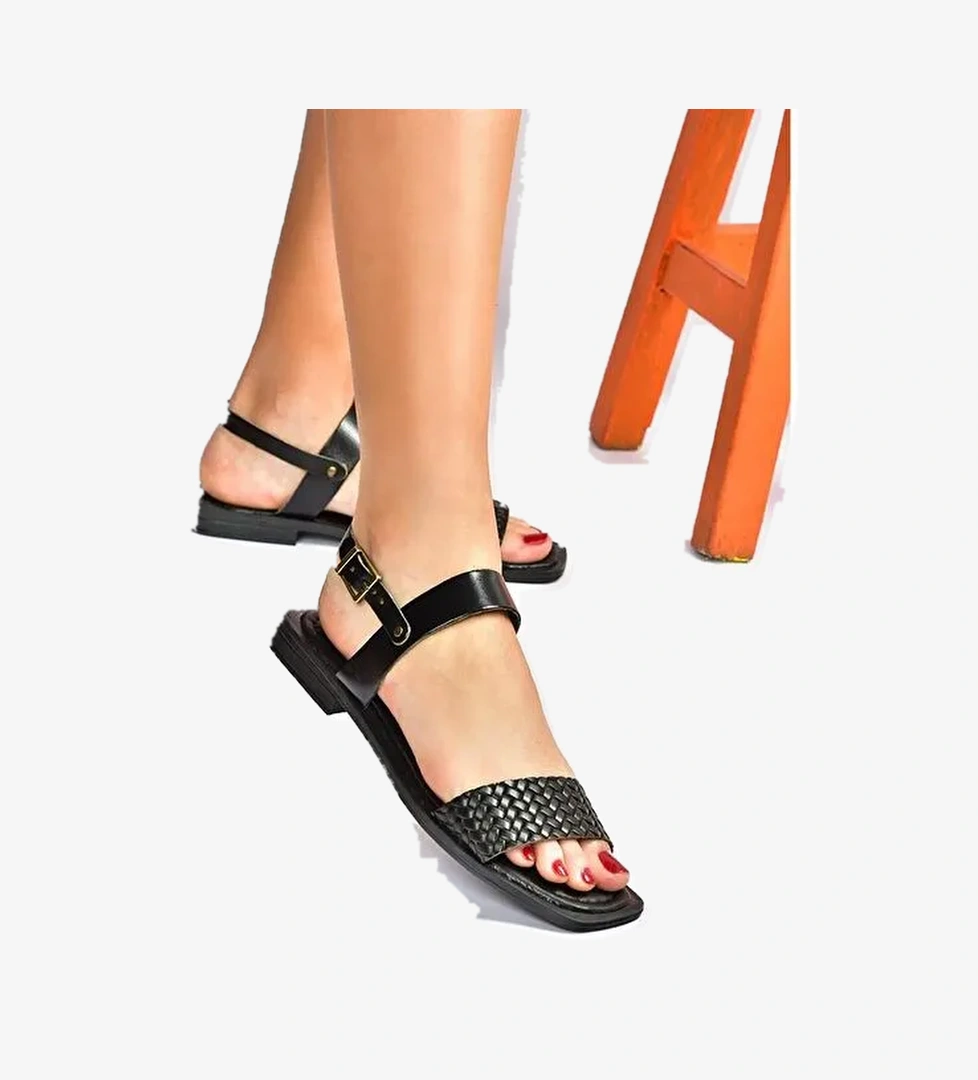 Siyah Günlük Kadın Sandalet M291043603 - Görsel 1