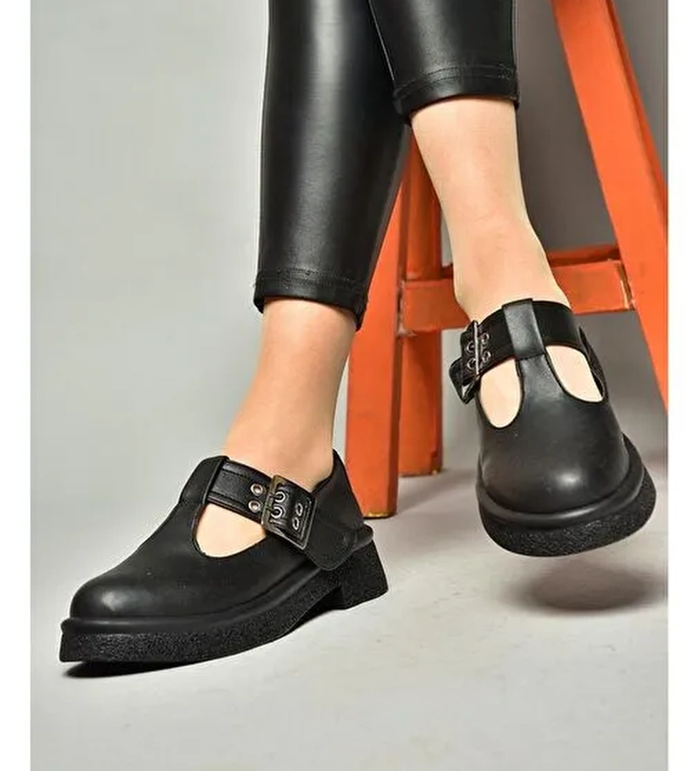 S996019009 Siyah Kadın Günlük Ayakkabı - Görsel 1