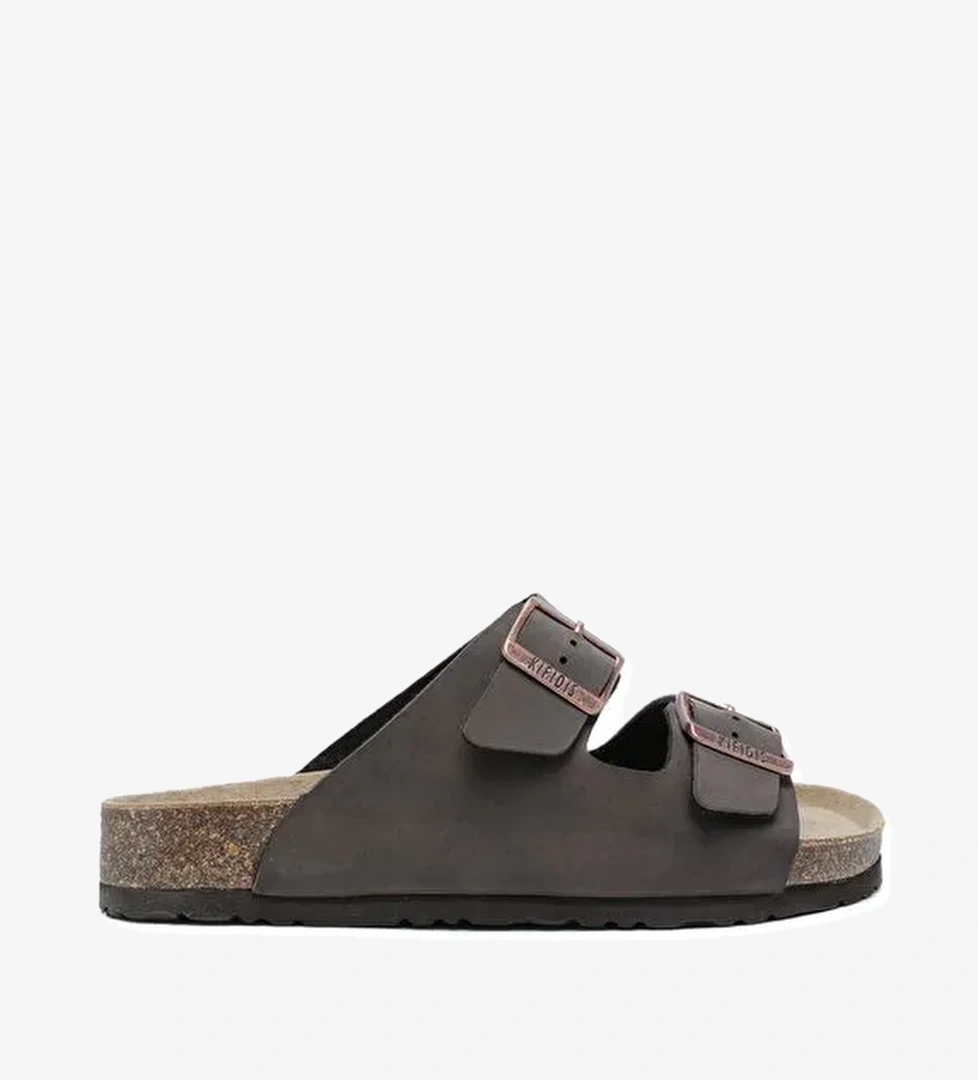 KS10260SK Kifidis Soft Step Kadın Çift Bantlı Mantar Terlik 36-41 - Görsel 1