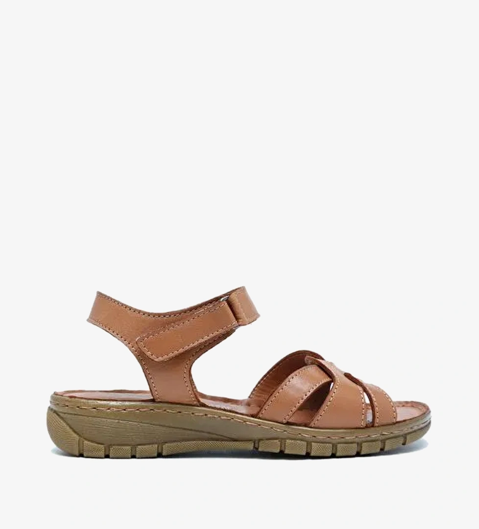 SIB090 Kifidis-Natura Kadın Anatomik Deri Sandalet 36-41