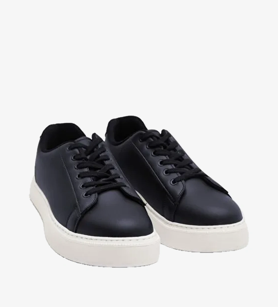 Twn Lacivert Kalın Beyaz Tabanlı Bağcıklı Sneaker Ayakkabi - Görsel 1