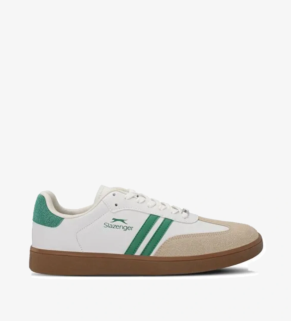 Slazenger POUND I Erkek Sneaker Ayakkabı Beyaz / Yeşil - Görsel 1