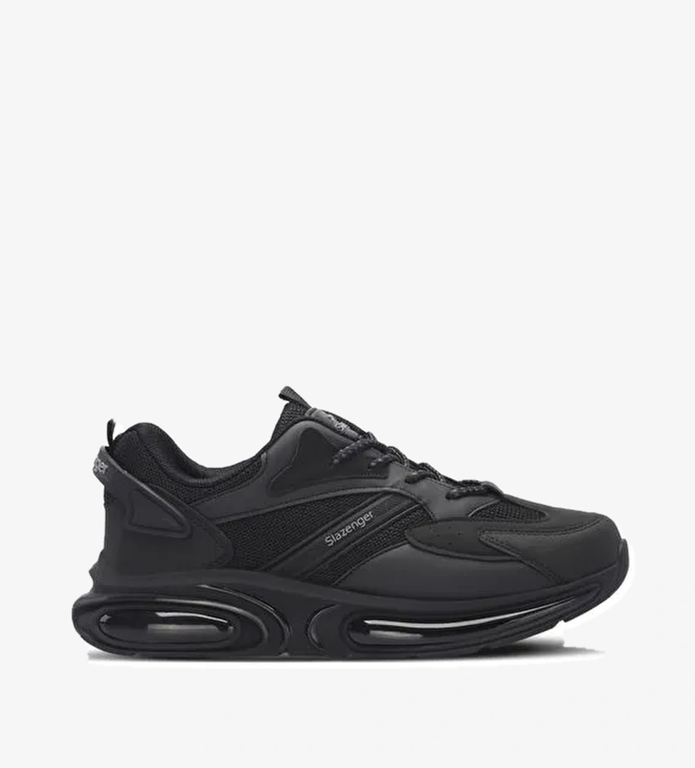 Slazenger GRANT IN Erkek Koşu &amp; Yürüyüş Ayakkabı Siyah / Koyu Gri - Görsel 1