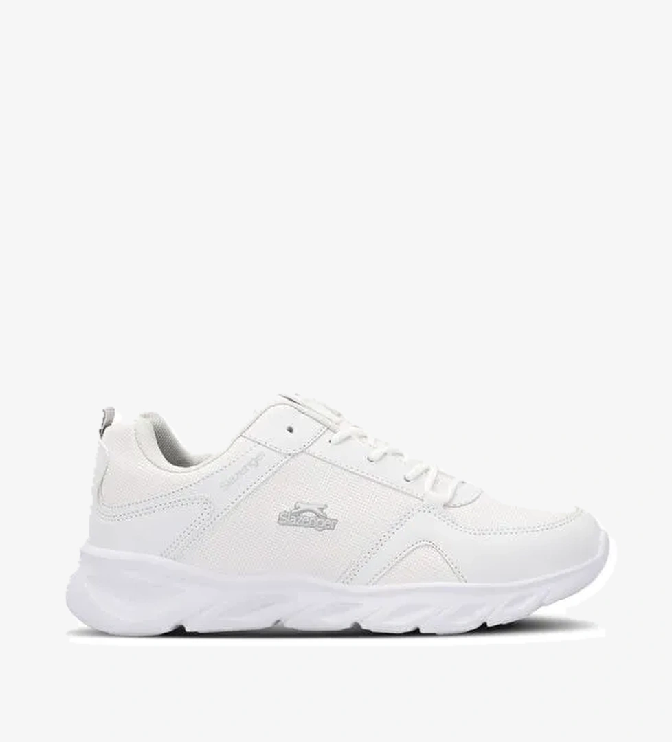 Slazenger ECHO Erkek Sneaker Ayakkabı Beyaz / Gri - Görsel 1