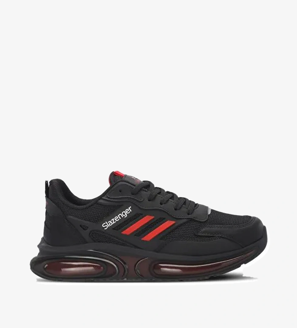 Slazenger ZION Erkek Sneaker Ayakkabı Siyah / Kırmızı - Görsel 1