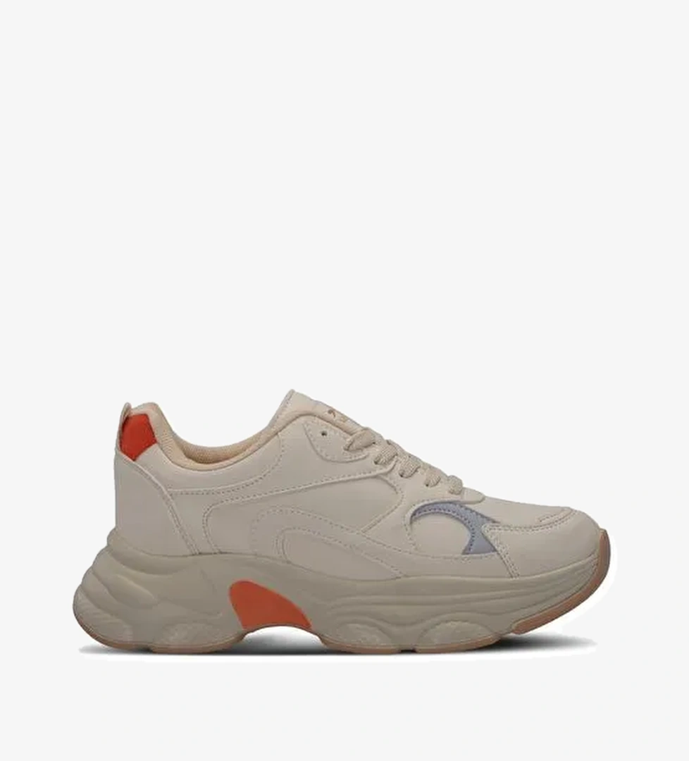 Slazenger ZUSA Kadın Sneaker Ayakkabı Bej / Kahve - Görsel 1