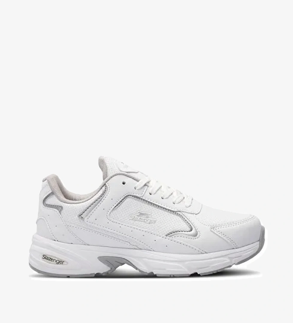Slazenger MOSS IN Erkek Beyaz / Gri Koşu & Yürüyüş Spor Ayakkabısı - Görsel 1