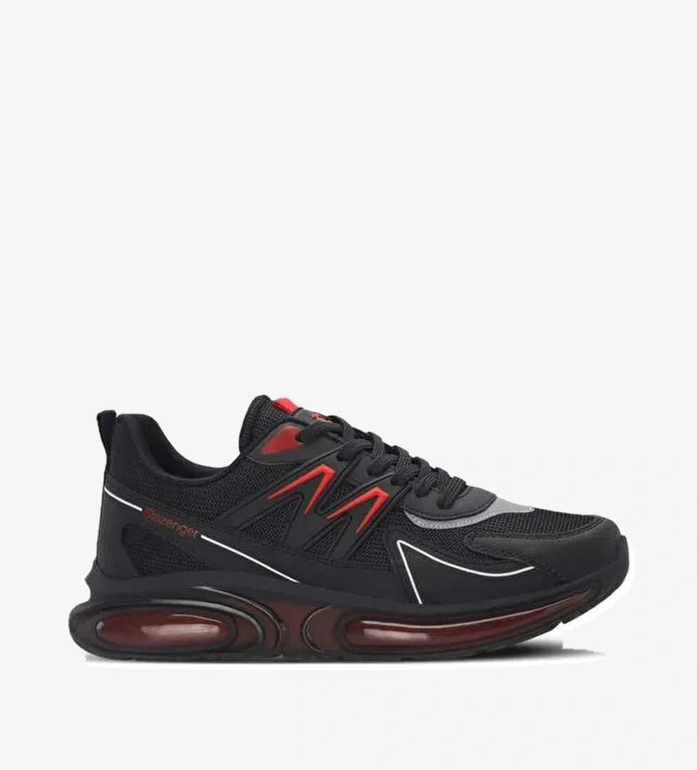 Slazenger ZIGOR Erkek Sneaker Ayakkabı Siyah / Kırmızı - Görsel 1