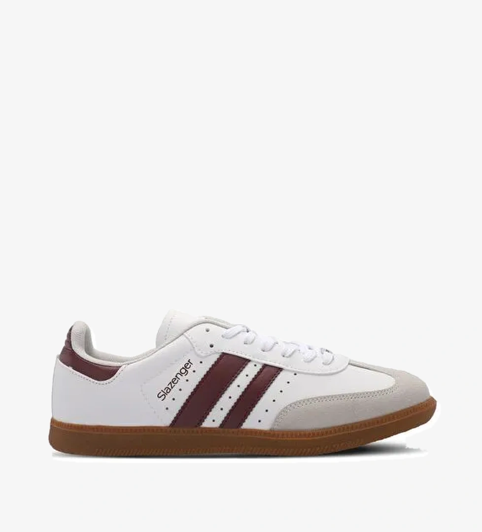 Slazenger PING Erkek Sneaker Ayakkabı Beyaz / Bordo - Görsel 1