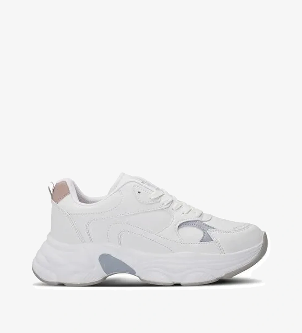 Slazenger ZUSA Kadın Sneaker Ayakkabı Beyaz / Pembe - Görsel 1