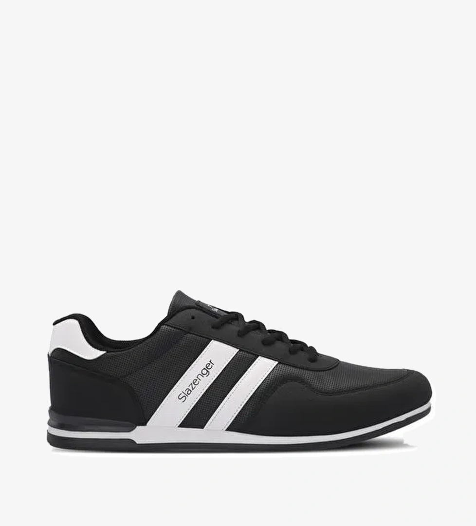 Slazenger OMEGA IN Büyük Beden Erkek Sneaker Ayakkabı Siyah / Beyaz - Görsel 1