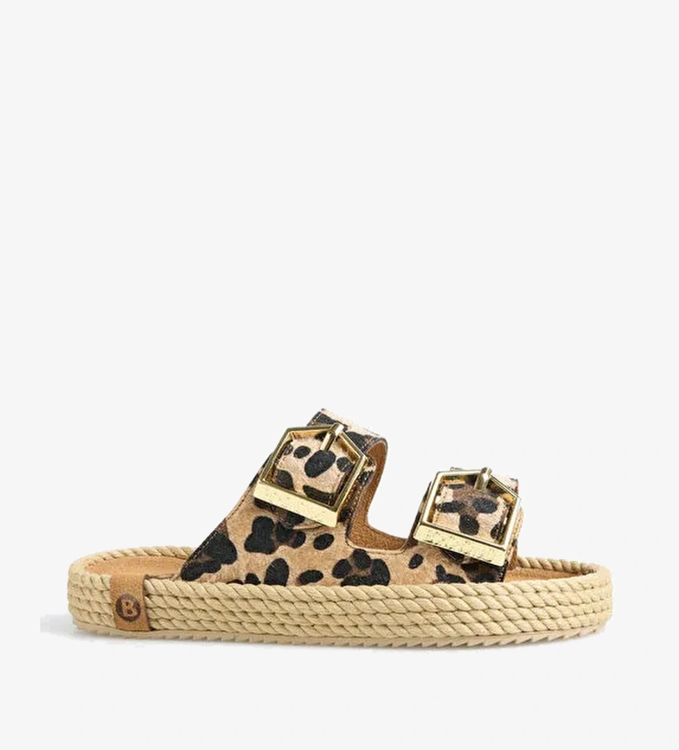 Bohonomad Kahverengi Kadın Terlik SYD12-LEO - Görsel 1