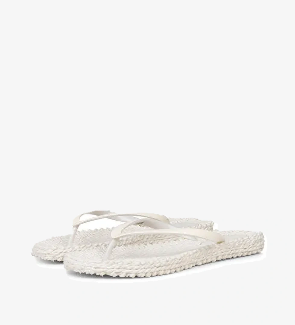 Ilse Jacobsen Beyaz Kadın Plaj Terliği CHEERFUL01