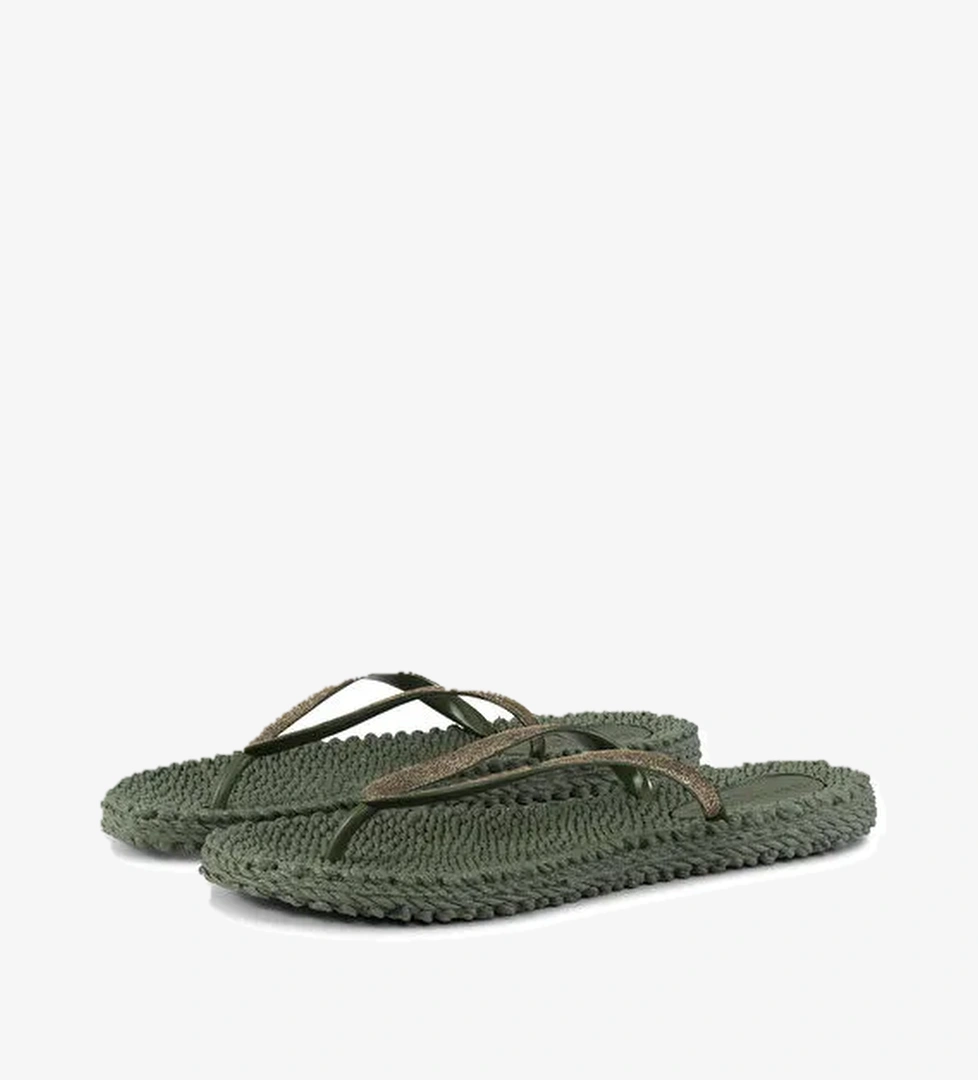 Ilse Jacobsen Haki Kadın Plaj Terliği CHEERFUL01