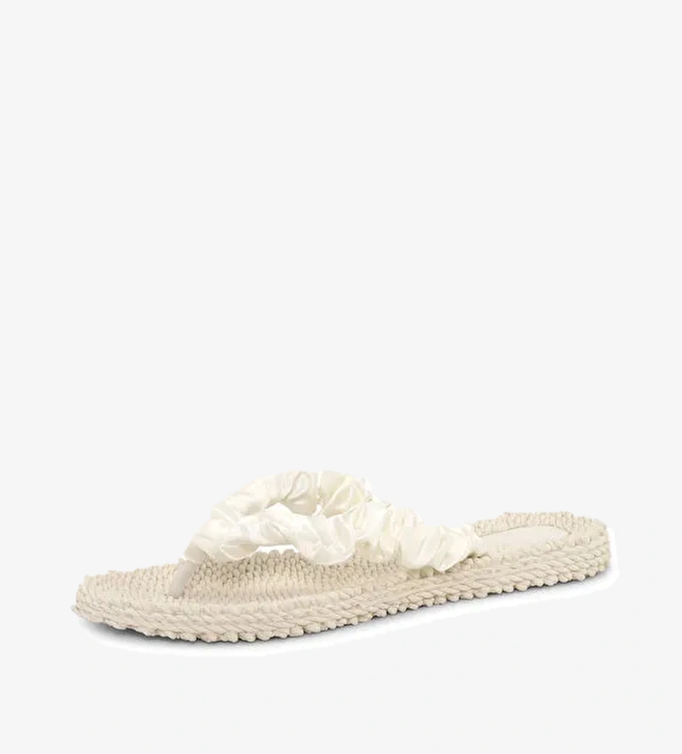 Ilse Jacobsen Ekru Kadın Plaj Terliği CHEERFUL06