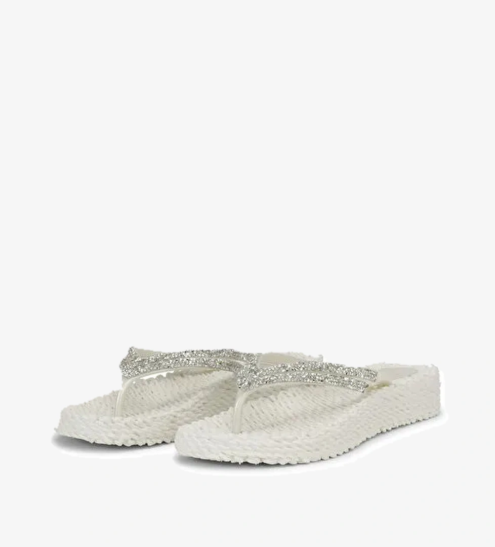 Ilse Jacobsen Beyaz Kadın Plaj Terliği CHEERFUL15