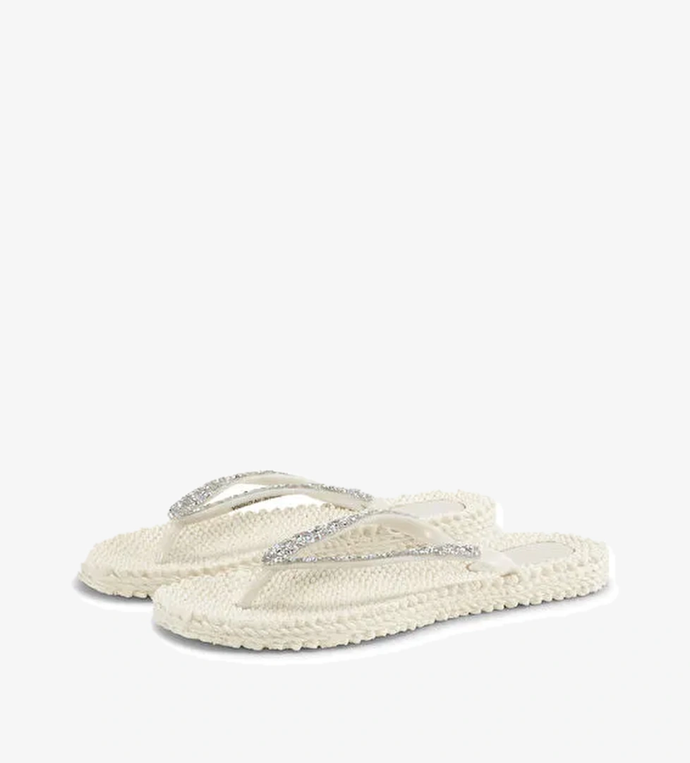 Ilse Jacobsen Beyaz Kadın Plaj Terliği CHEERFUL03G