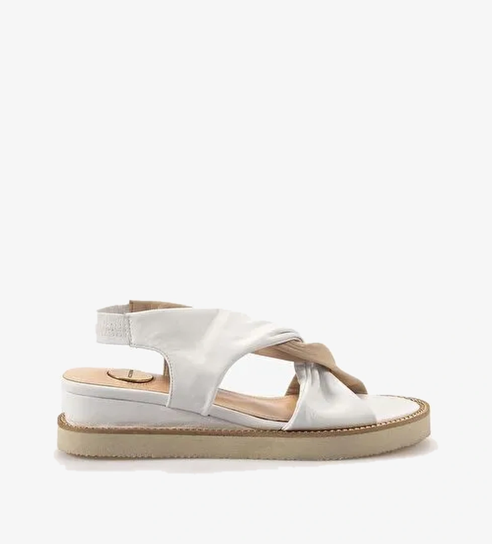 Mocassini Hakiki Deri Kadın Sandalet 7690 - Görsel 1