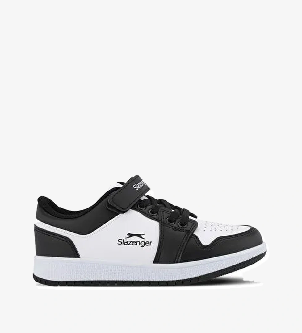 Slazenger PRINCE I Unisex Çocuk Sneaker Ayakkabı Beyaz / Siyah - Görsel 1
