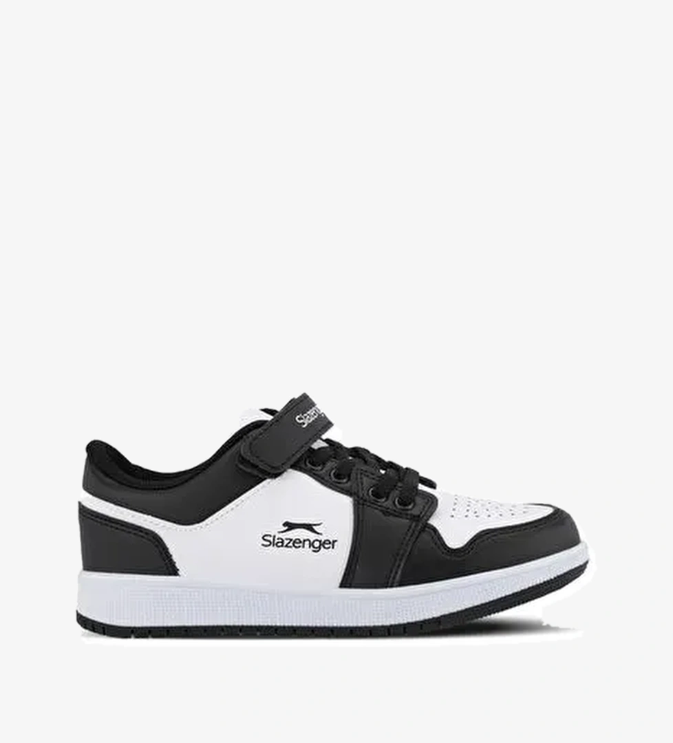 Slazenger PRINCE I Unisex Çocuk Sneaker Ayakkabı Beyaz / Siyah - Görsel 1
