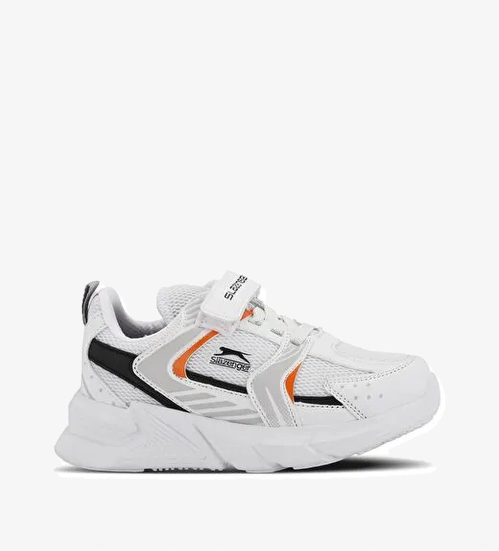 Slazenger KENDALL Unisex Çocuk Sneaker Ayakkabı Beyaz / Turuncu - Görsel 1