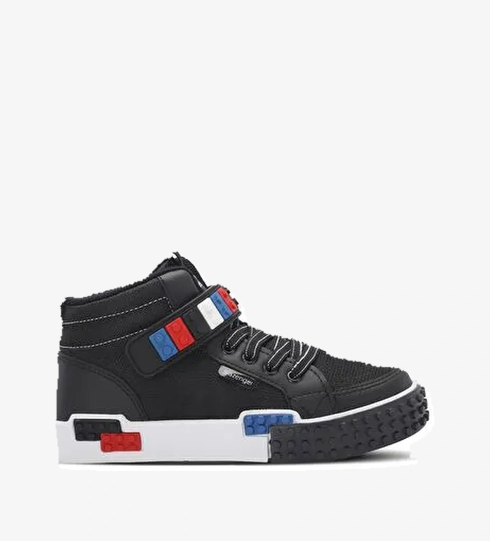 Slazenger NORTH Unisex Çocuk Sneaker Ayakkabı Siyah / Beyaz - Görsel 1