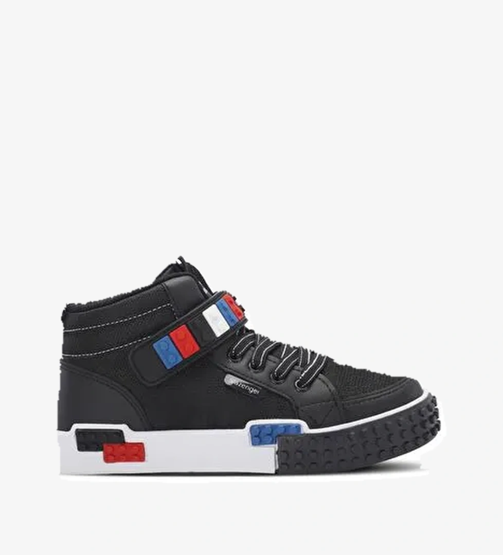 Slazenger NORTH Unisex Çocuk Sneaker Ayakkabı Siyah / Beyaz - Görsel 1