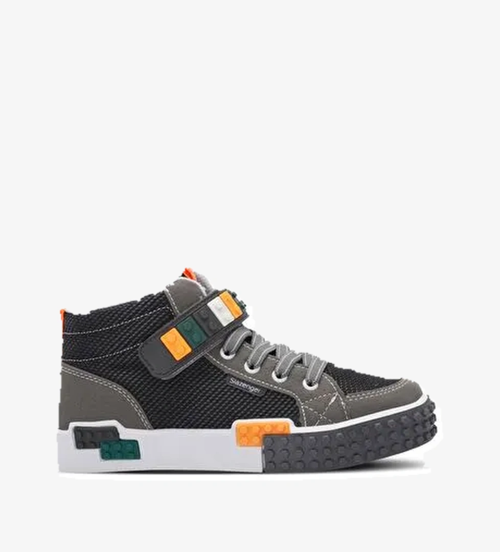 Slazenger NORTH Unisex Çocuk Sneaker Ayakkabı Gri - Görsel 1