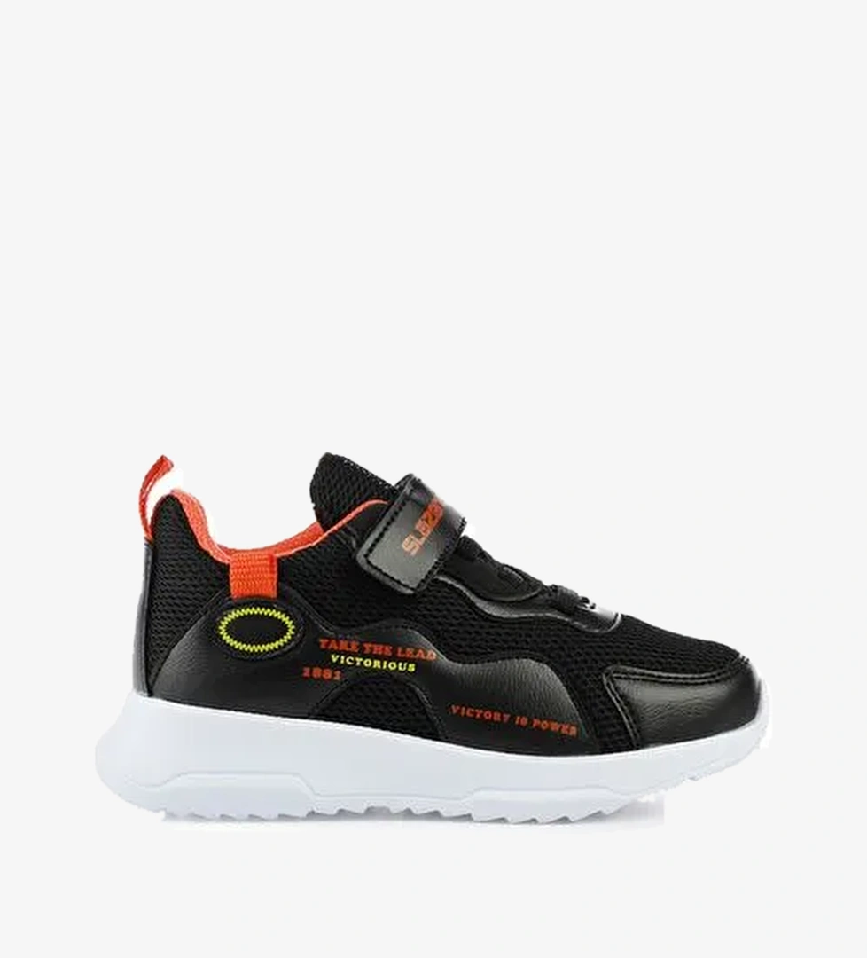 Slazenger KEALA Erkek Çocuk Sneaker Ayakkabı Siyah / Turuncu - Görsel 1