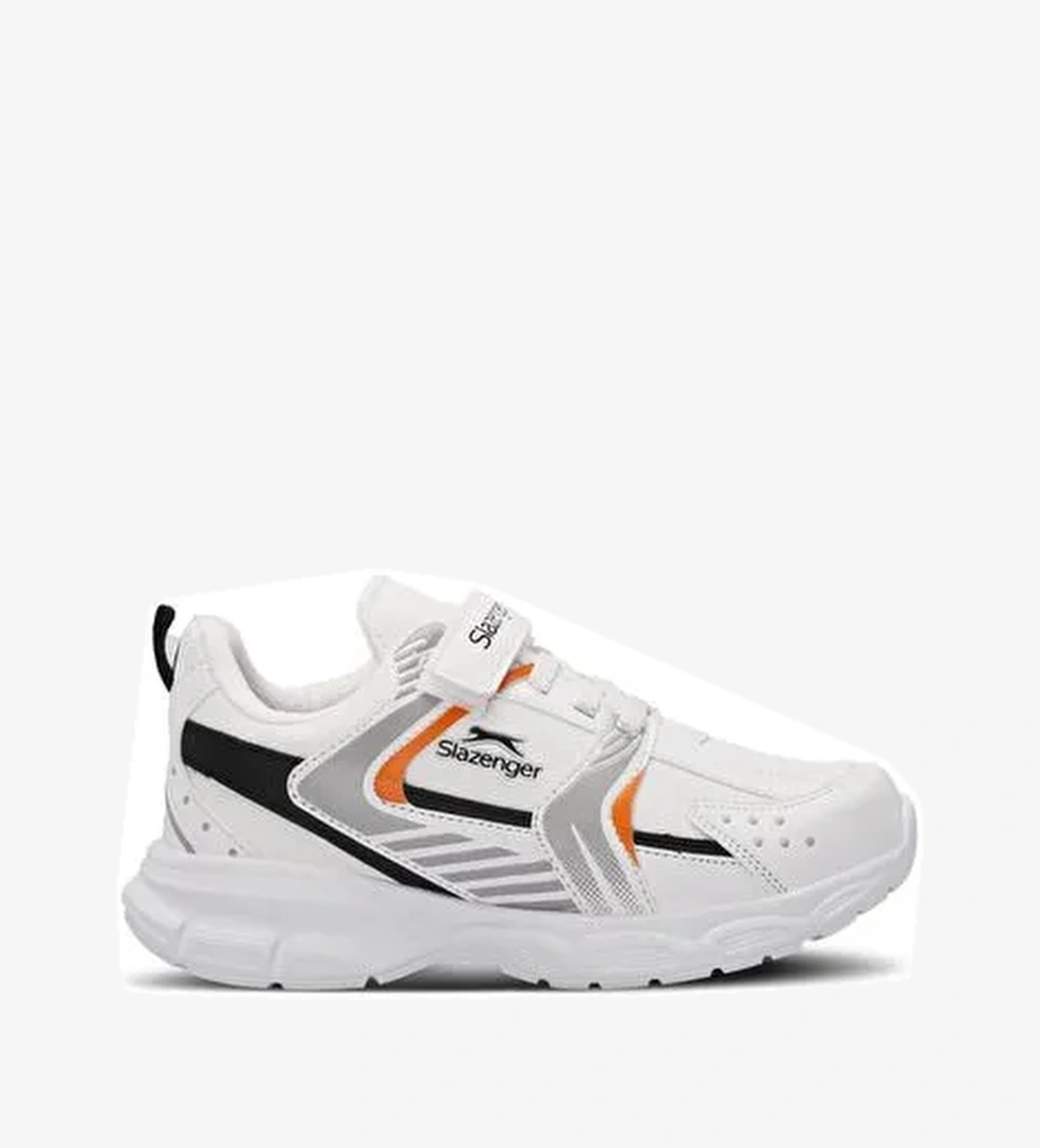 Slazenger KENDALL Unisex Çocuk Sneaker Ayakkabı Beyaz / Turuncu - Görsel 1