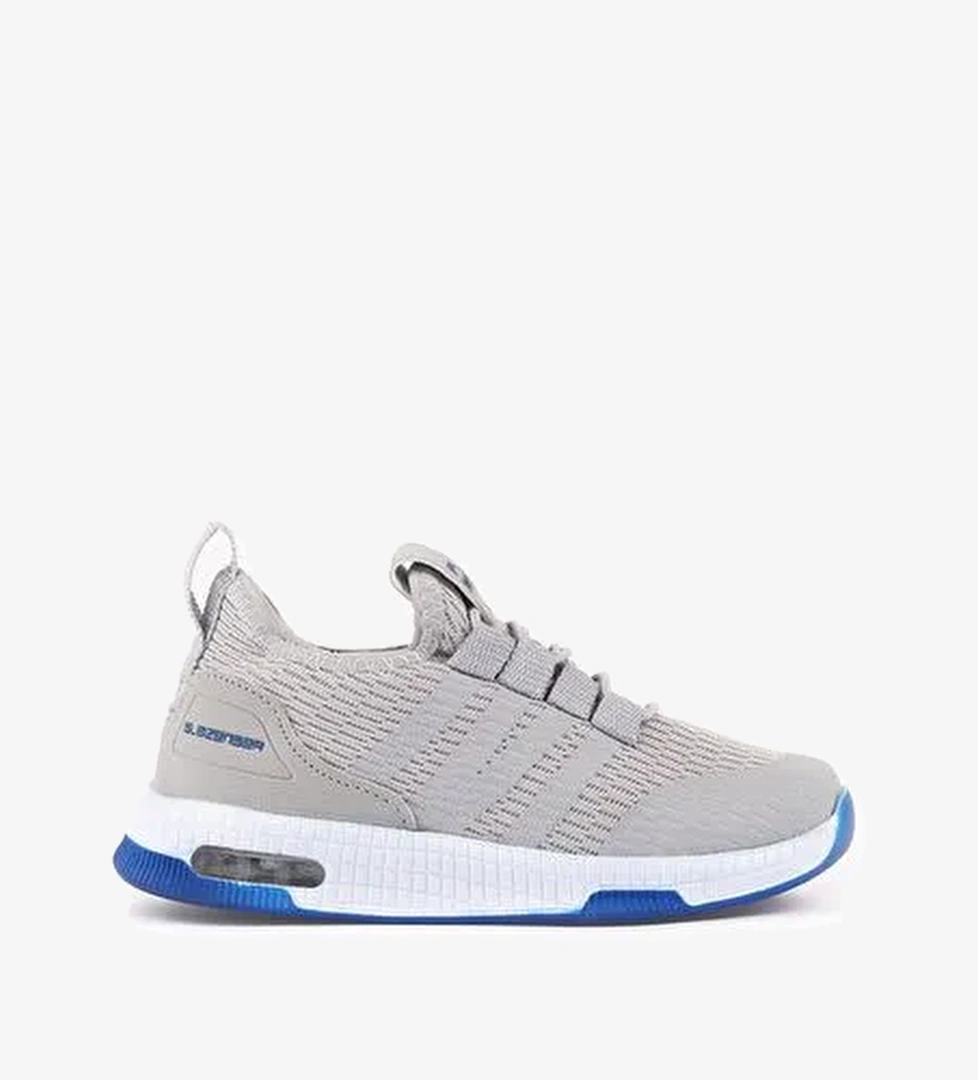 Slazenger EBBA I Erkek Çocuk Sneaker Ayakkabı Gri / Mavi - Görsel 1