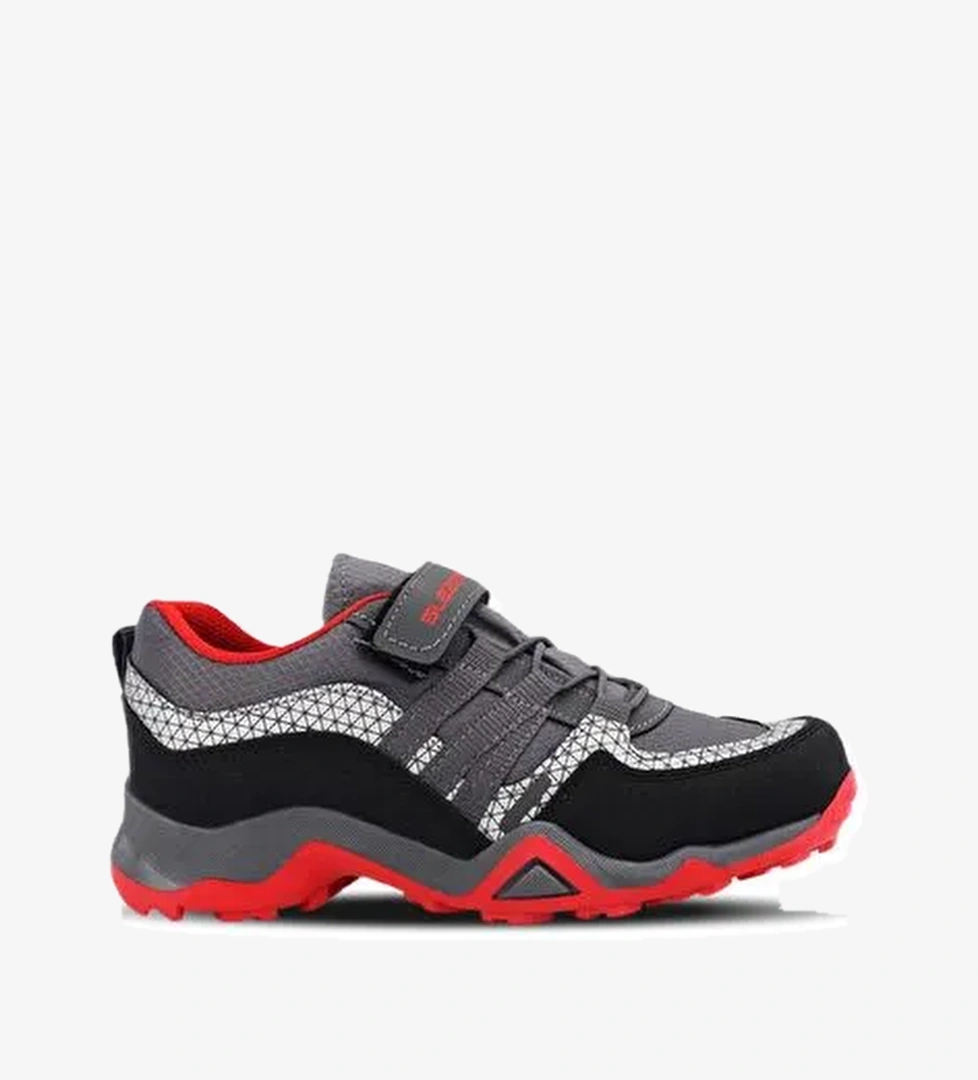 Slazenger ALDONA Erkek Çocuk Sneaker Ayakkabı Koyu Gri / Siyah - Görsel 1