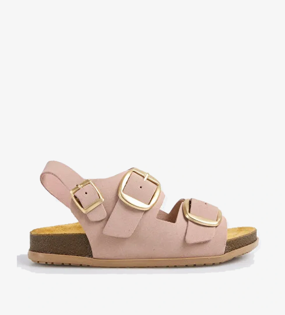 Discovery Expedition Discovery Expedition Pembe Siyah Kadın Deri Sandalet D-raina model görseli