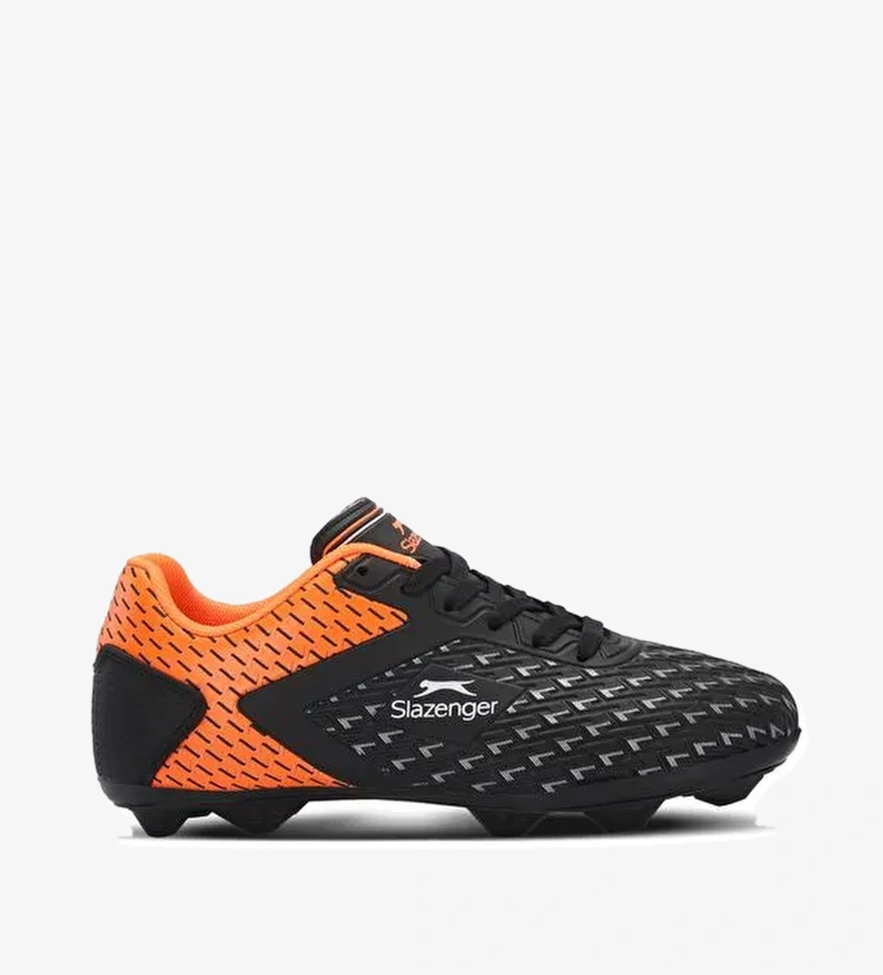 Slazenger CYCLE I Erkek Futbol Ayakkabı Siyah / Turuncu - Görsel 1