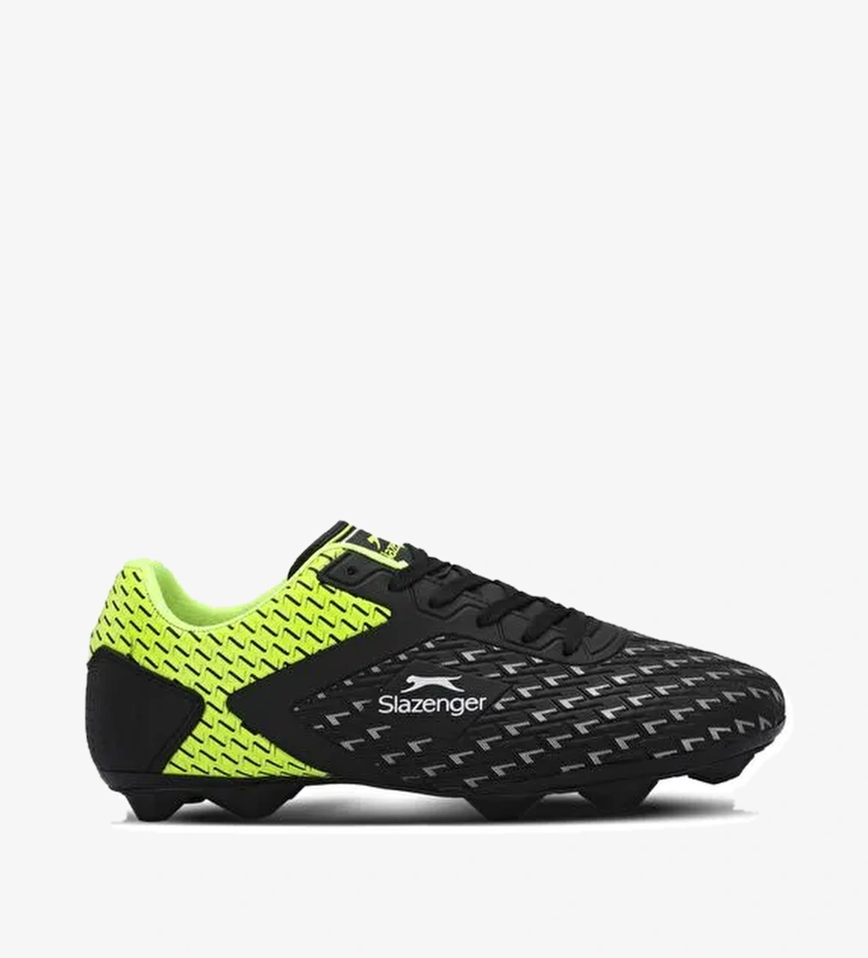 Slazenger CYCLE I Erkek Futbol Ayakkabı Siyah / Yeşil - Görsel 1