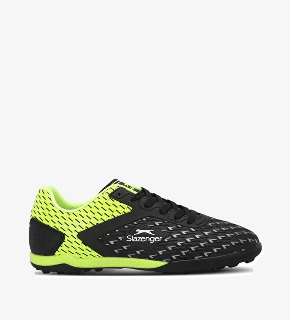 Slazenger CYCLE I Erkek Futbol Ayakkabı Siyah / Yeşil - Görsel 1
