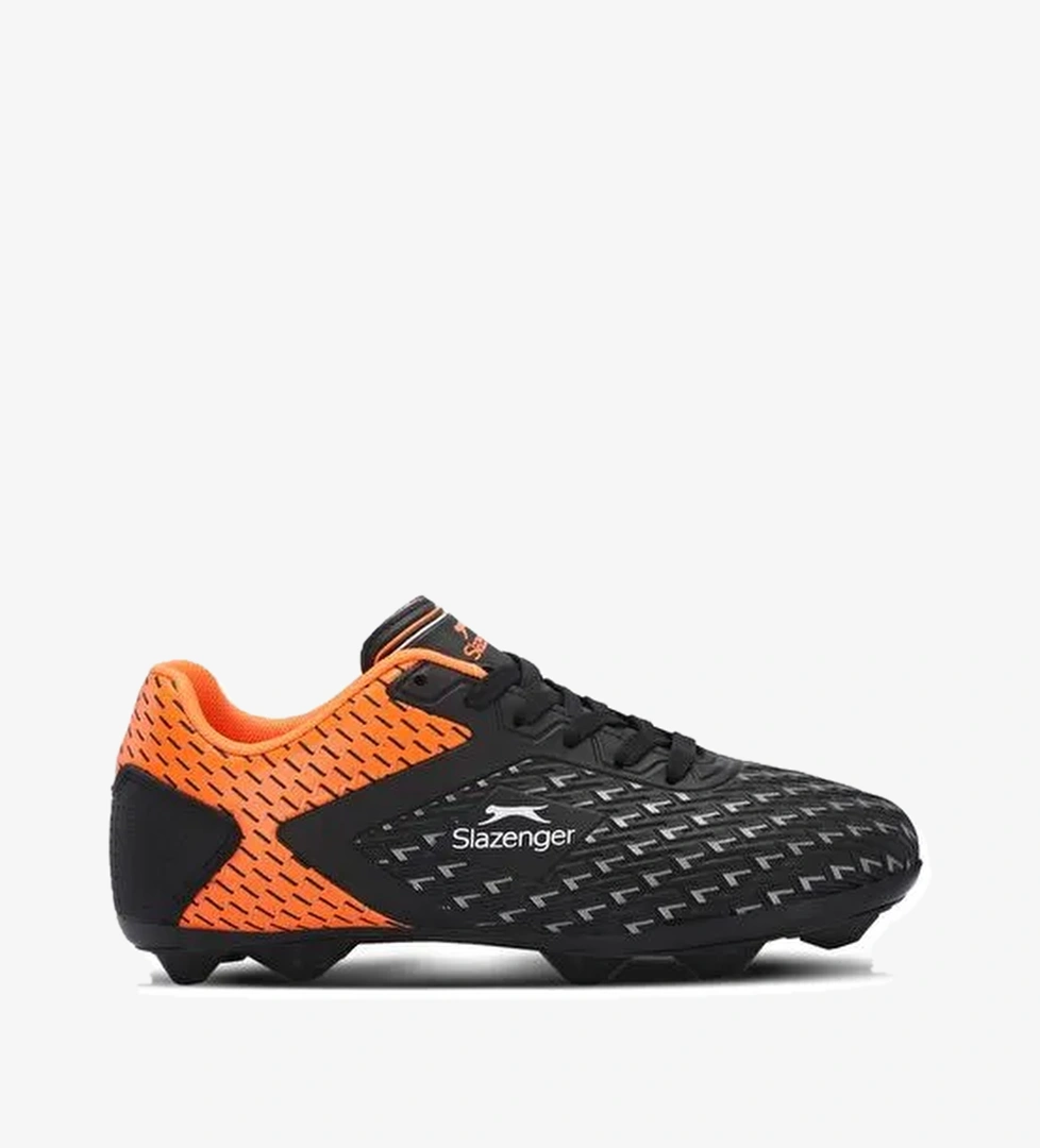 Slazenger CYCLE I KRP Unisex Çocuk Futbol Ayakkabı Siyah / Turuncu - Görsel 1