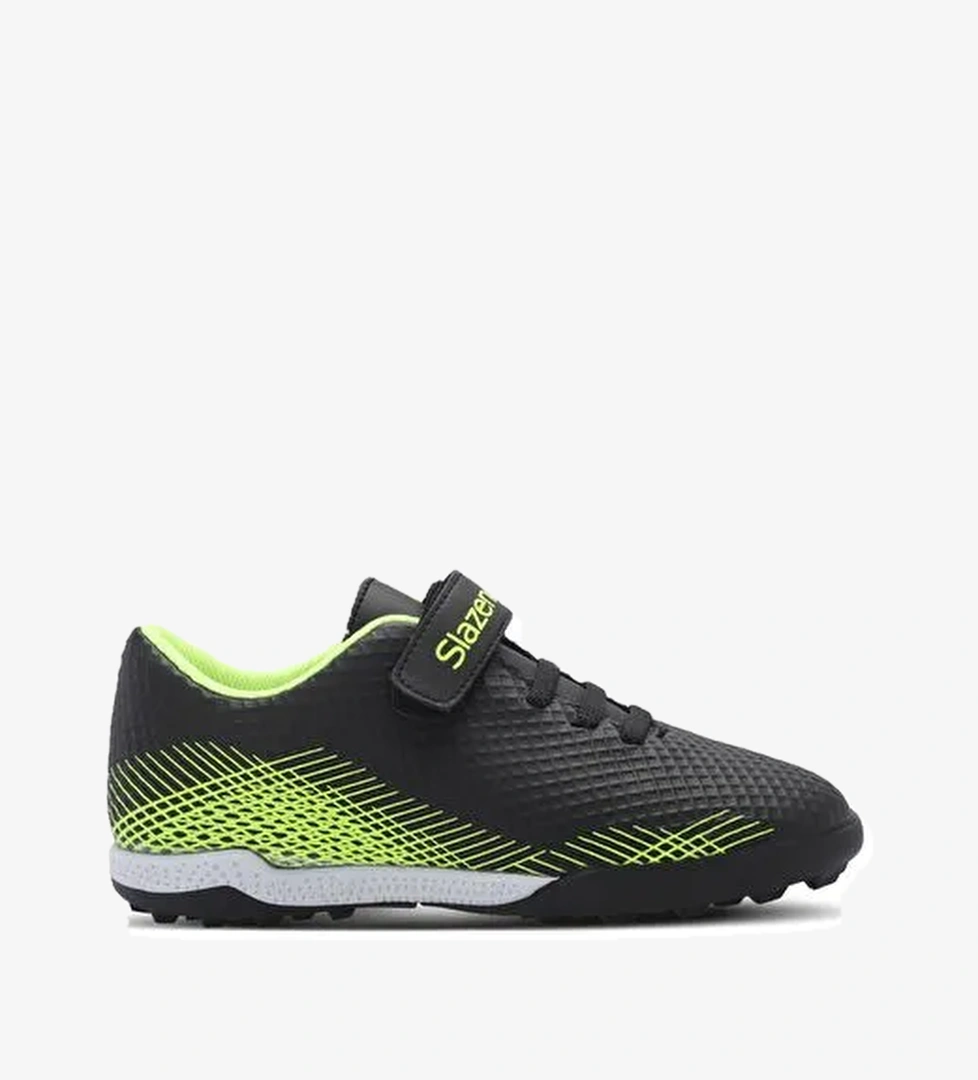 Slazenger CULTURAL Unisex Çocuk Futbol Ayakkabı Siyah / Yeşil