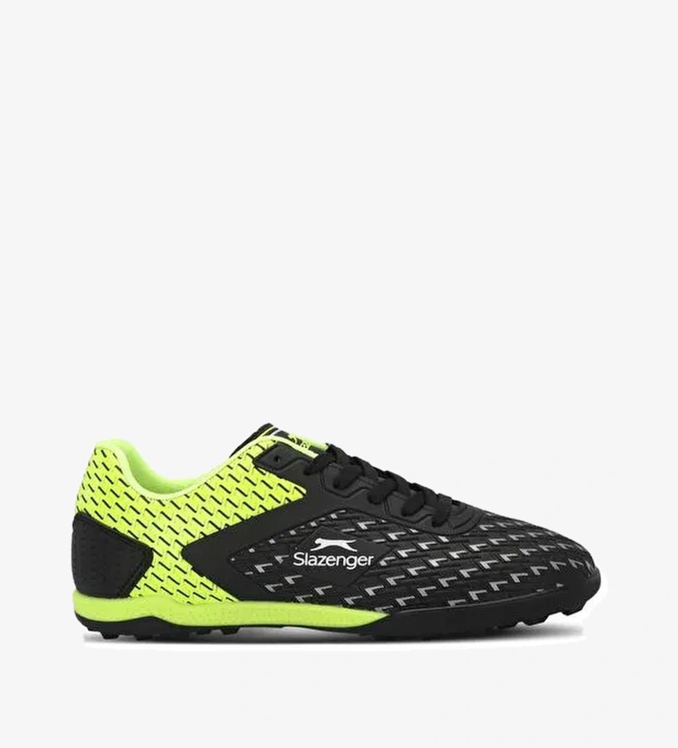 Slazenger CYCLE I HS Unisex Çocuk Futbol Ayakkabı Siyah / Yeşil - Görsel 1