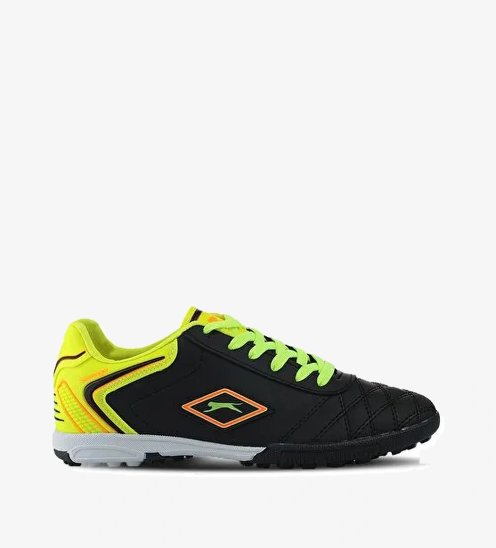 Slazenger HUGO HS Erkek Çocuk Futbol Ayakkabı Siyah / Sarı - Görsel 1