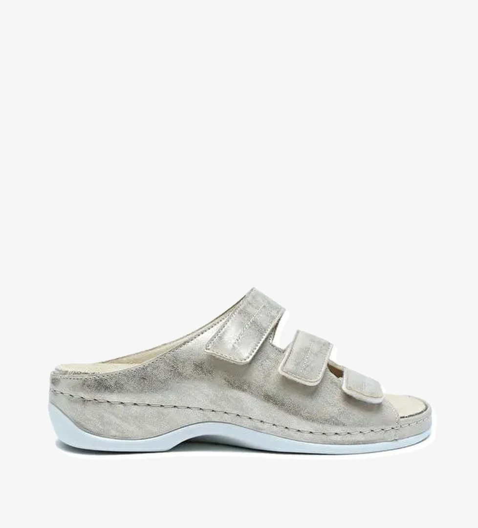 1013 Berkemann Andrea Kadın Anatomik Deri Terlik 3.0-8.5 - Görsel 1