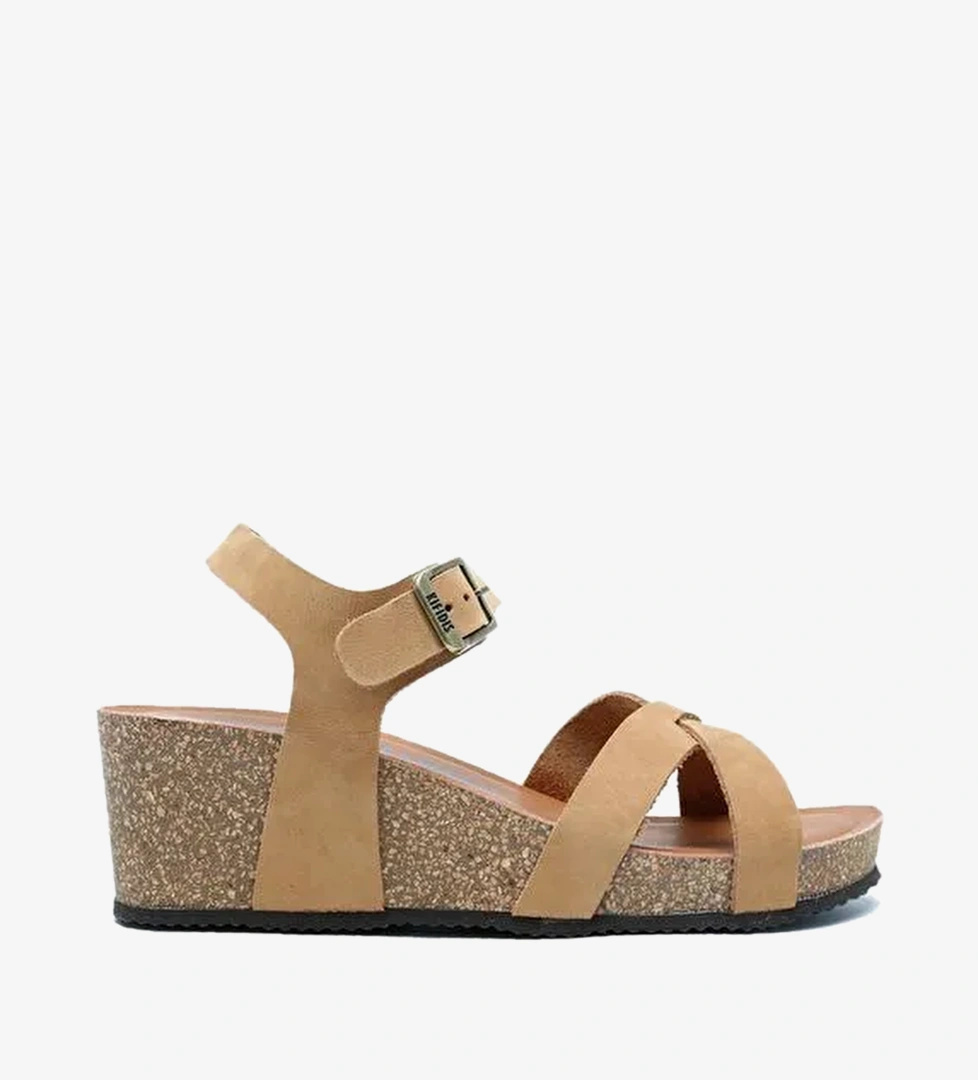 K15009 Kifidis Soft Step Kadın Dolgu Topuklu Mantar Sandalet 36-41